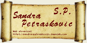 Sandra Petrašković vizit kartica